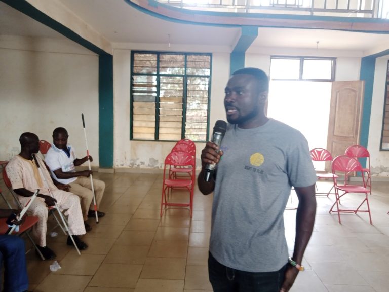 THE DISTRICT SOCIAL WELFARE OFFICER ENCOURAGES PWD’s