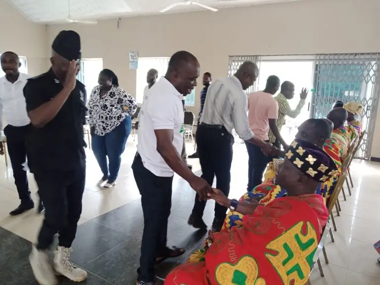 COMMUNITY ENGAGEMENT BY THE DISTRICT CHIEF EXECUETIVE AT JUABOSO NKWANTA