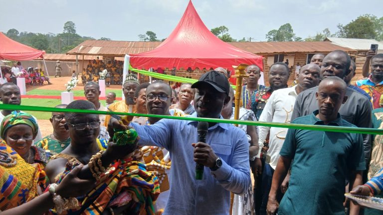 Hon. Kwabena Mintah Akando Commissions Two Three-Unit Classroom Blocks in Kefas and Aboso